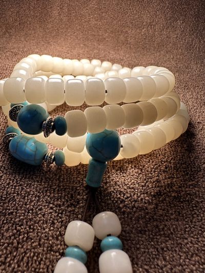 手串木器杂件｜精选拍卖专场 海南菩提根｜6mm*8mm佛珠手串｜108颗念珠串