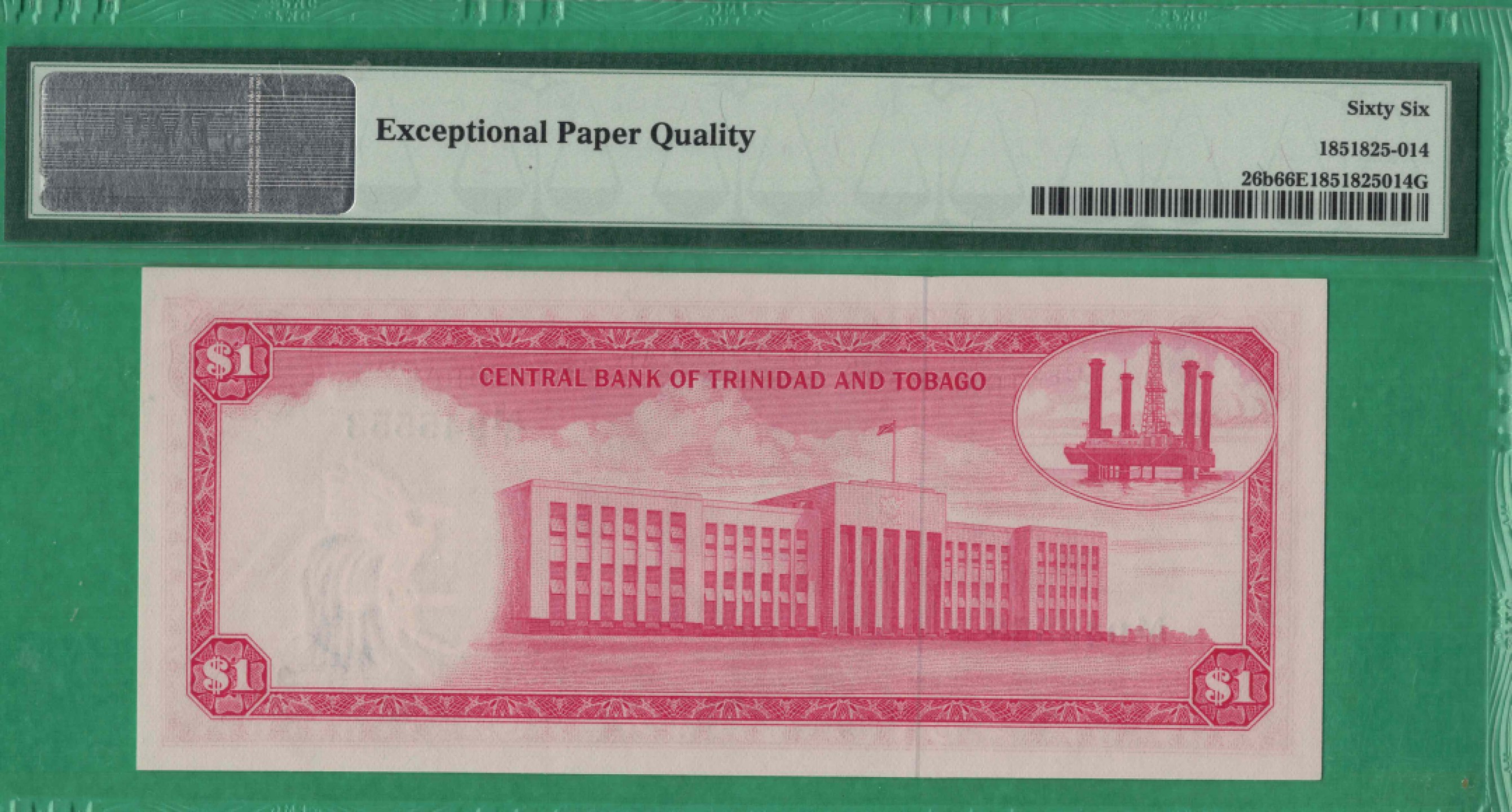 特立尼达和多巴哥1元 1964年 555豹子身 大洋洲币 实物如图 UNC