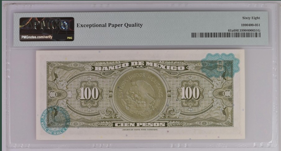 收藏联盟Quantum Auction 第240期拍卖 已更新 墨西哥1961年100比索 PMG68 唯一冠军分 墨西哥国父 神父米格尔