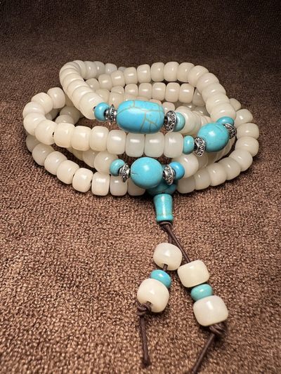 手串木器杂件｜精选拍卖专场 海南菩提根｜6mm*8mm佛珠手串｜108颗念珠串