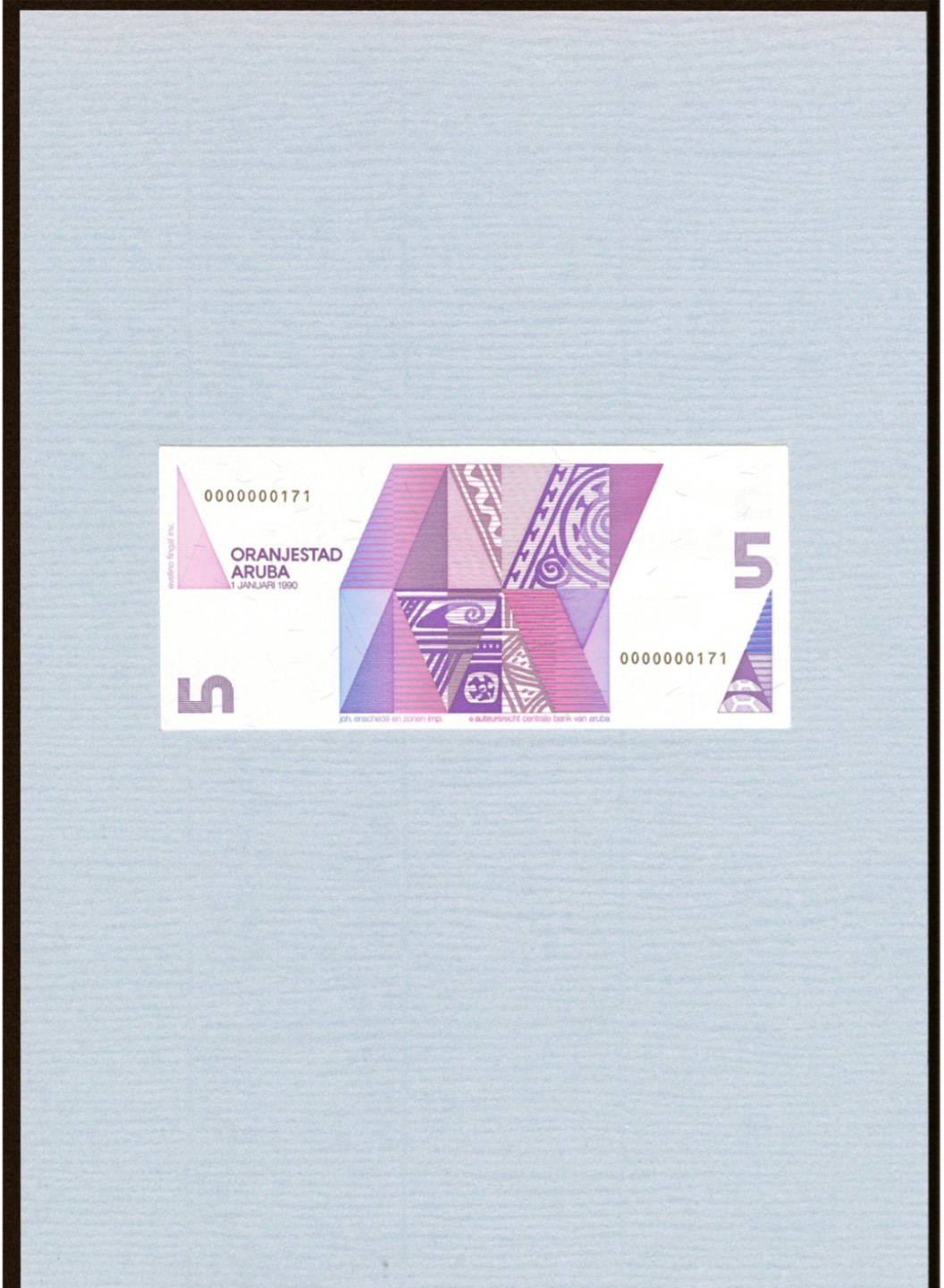 【Blue Auction】✨世界纸币精拍第301期——新纪元 【全同0000000171超小号 原装带册】阿鲁巴 1990年初版 10～100弗罗林 全新UNC 如今少见 值得收藏