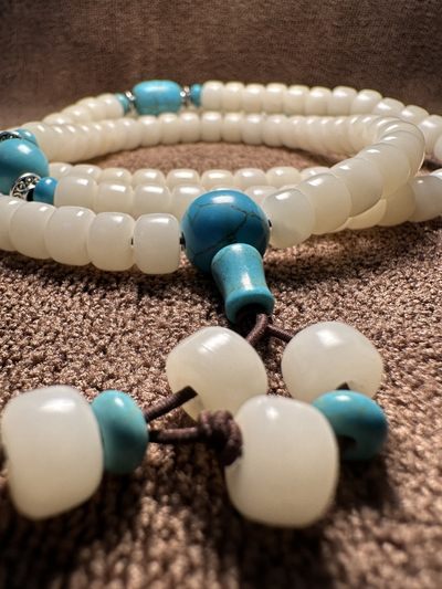 手串木器杂件｜精选拍卖专场 海南菩提根｜6mm*8mm佛珠手串｜108颗念珠串