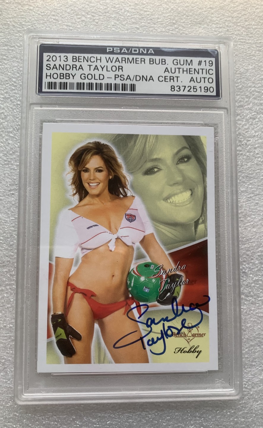 瓶子🏺纸币杂项拍卖会第1期 美国女子足球桑德拉.泰勒  签名球星卡