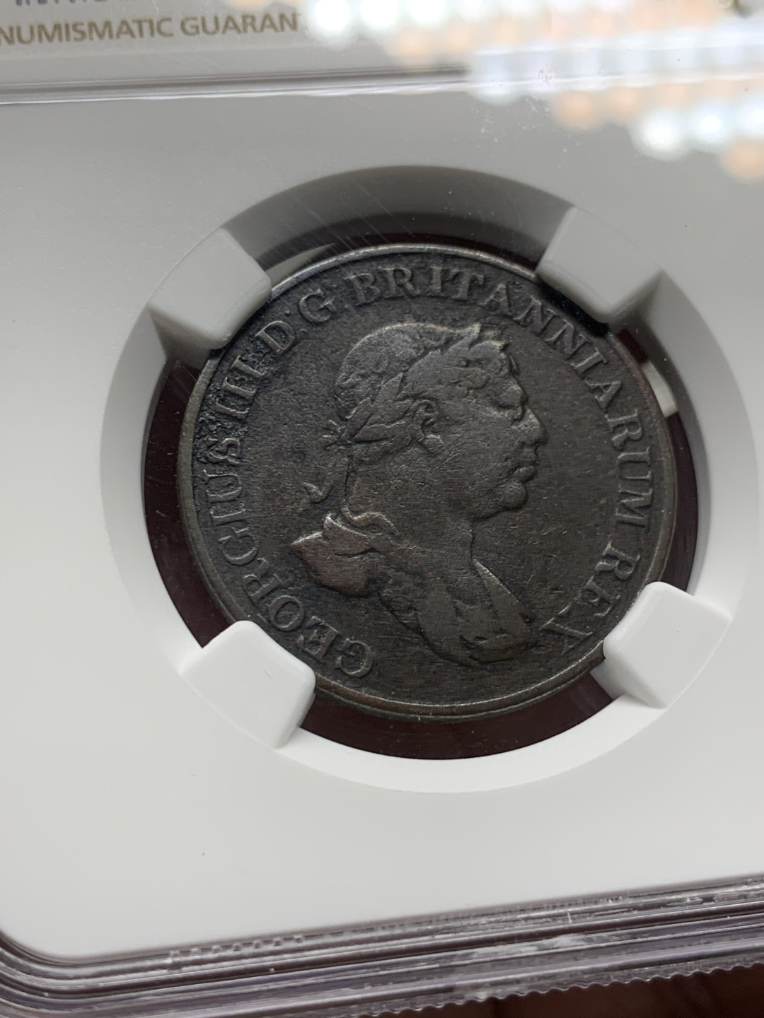 《竞宝斋》第143场-周日，周一 2场 (全场包邮) NGC VF 1815年 英属锡兰 乔治三世1Stiver铜币，乔三头像+亚洲象的组合。少见品种，英属锡兰首年，单年版本。同年英国废黜原锡兰国王，并由乔三兼任