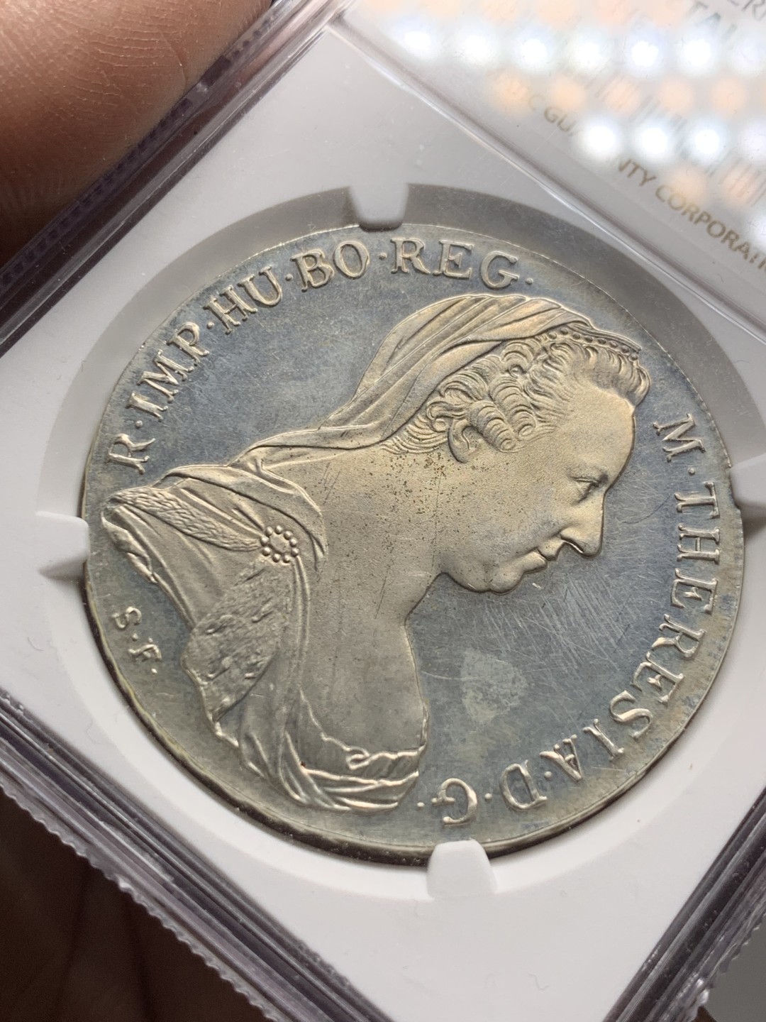 《竞宝斋》第143场-周日，周一 2场 (全场包邮) NGC-PR 奥地利 1780后铸 精制大奶妈 银币