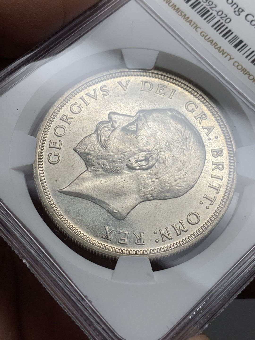 《竞宝斋》第143场-周日，周一 2场 (全场包邮) NGC PR64 英国1927乔治五世花冠克朗 名家旧藏