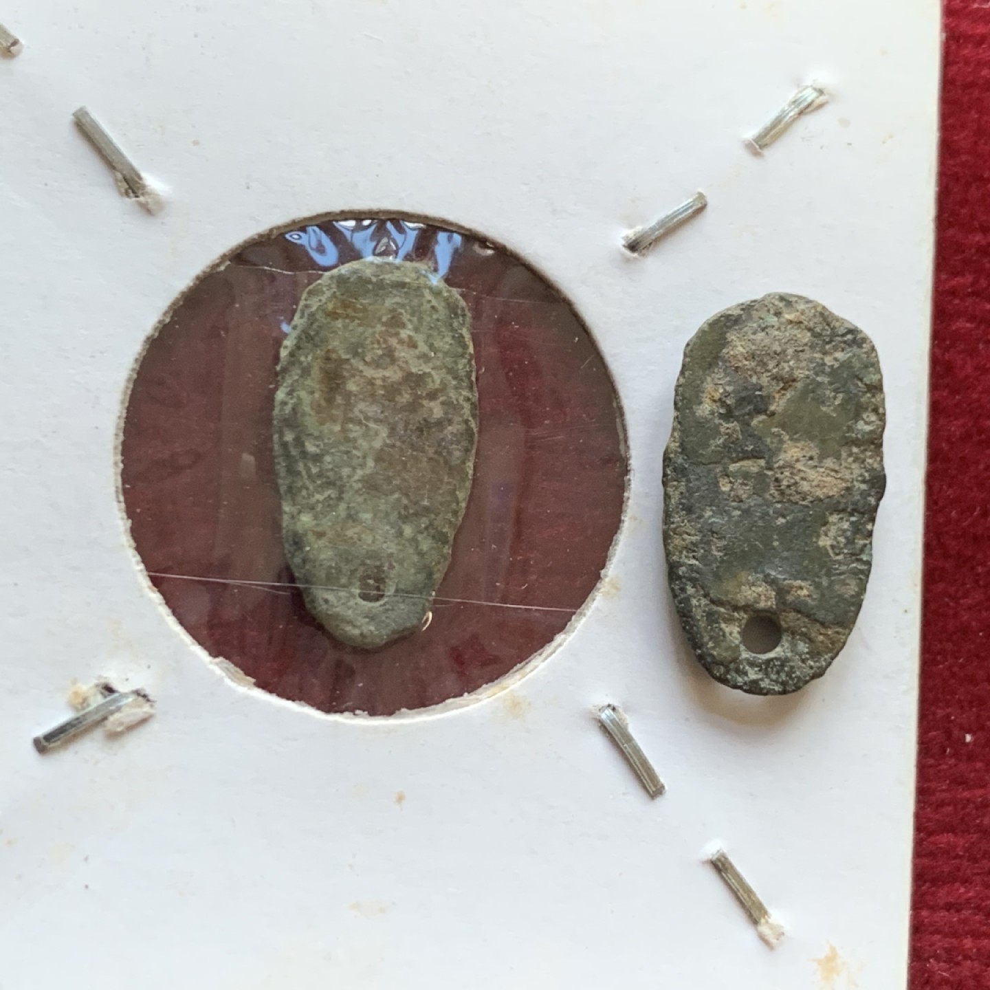 《竞宝斋》第143场-周日，周一 2场 (全场包邮) 战国 楚国 鬼脸钱 各十二朱透穿版一对2枚