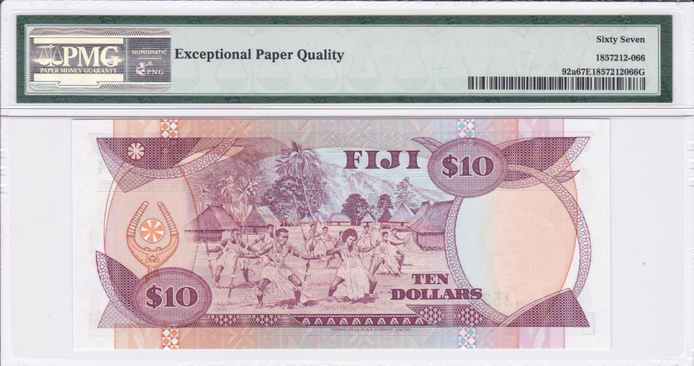 收藏联盟Quantum Auction 第240期拍卖 已更新 斐济1989年10元 PMG67