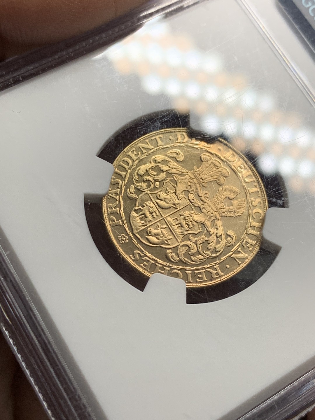 《竞宝斋》第143场-周日，周一 2场 (全场包邮) NGC-MS67 德国 1928年 20马克 金币 兴登堡80大寿 名家伯恩哈特 最高分，唯一