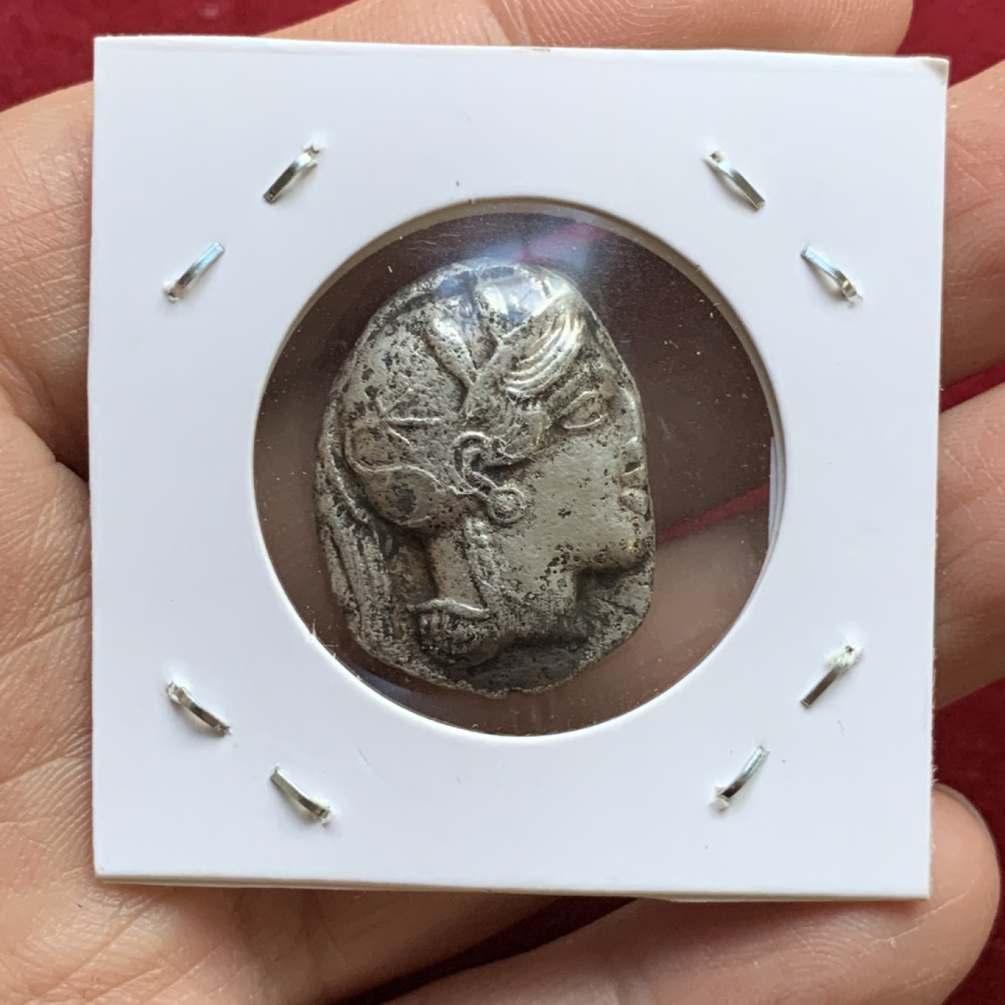 《竞宝斋》第143场-周日，周一 2场 (全场包邮) 公元前440-前404年 古希腊雅典城邦 雅典娜猫头鹰4德拉克马银币 16.77克 经典时期