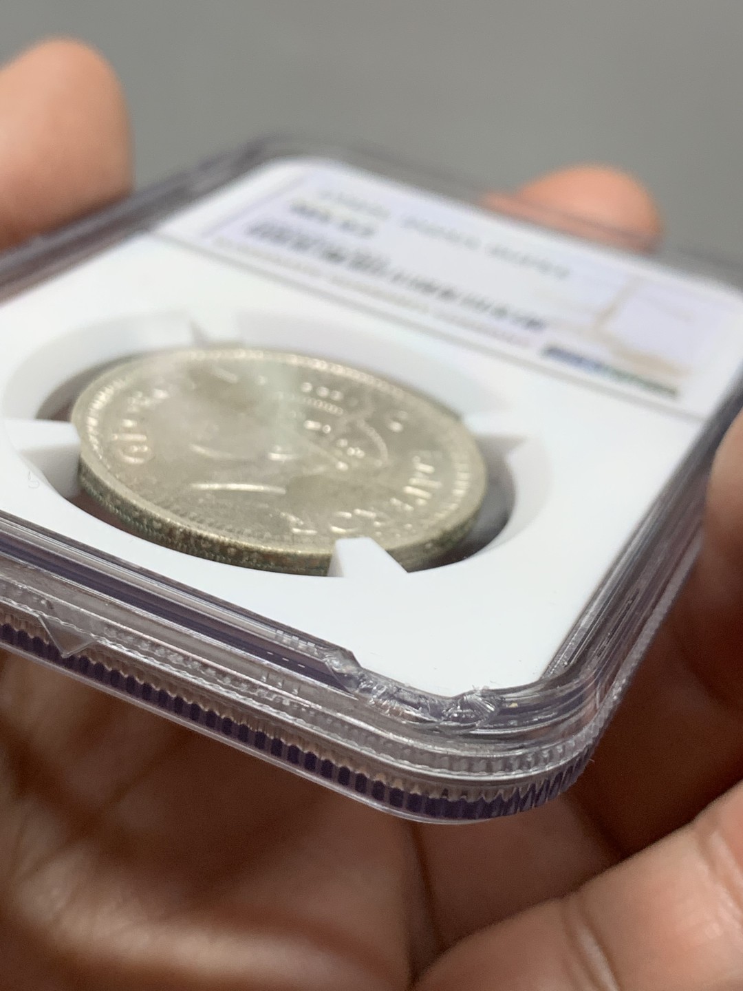 《竞宝斋》第143场-周日，周一 2场 (全场包邮) NGC-MS62 英属印度 1945 1卢比 银币