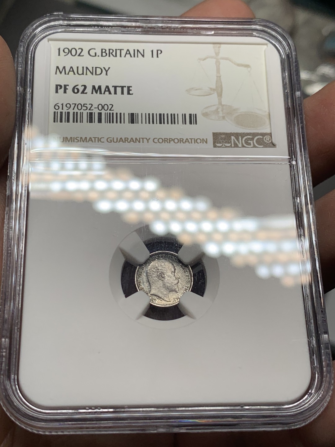 《竞宝斋》第143场-周日，周一 2场 (全场包邮) NGC-RF61-62MATTE 英国 1902年 爱德华七世濯足节 1P-4P全套四枚 状态很好低评