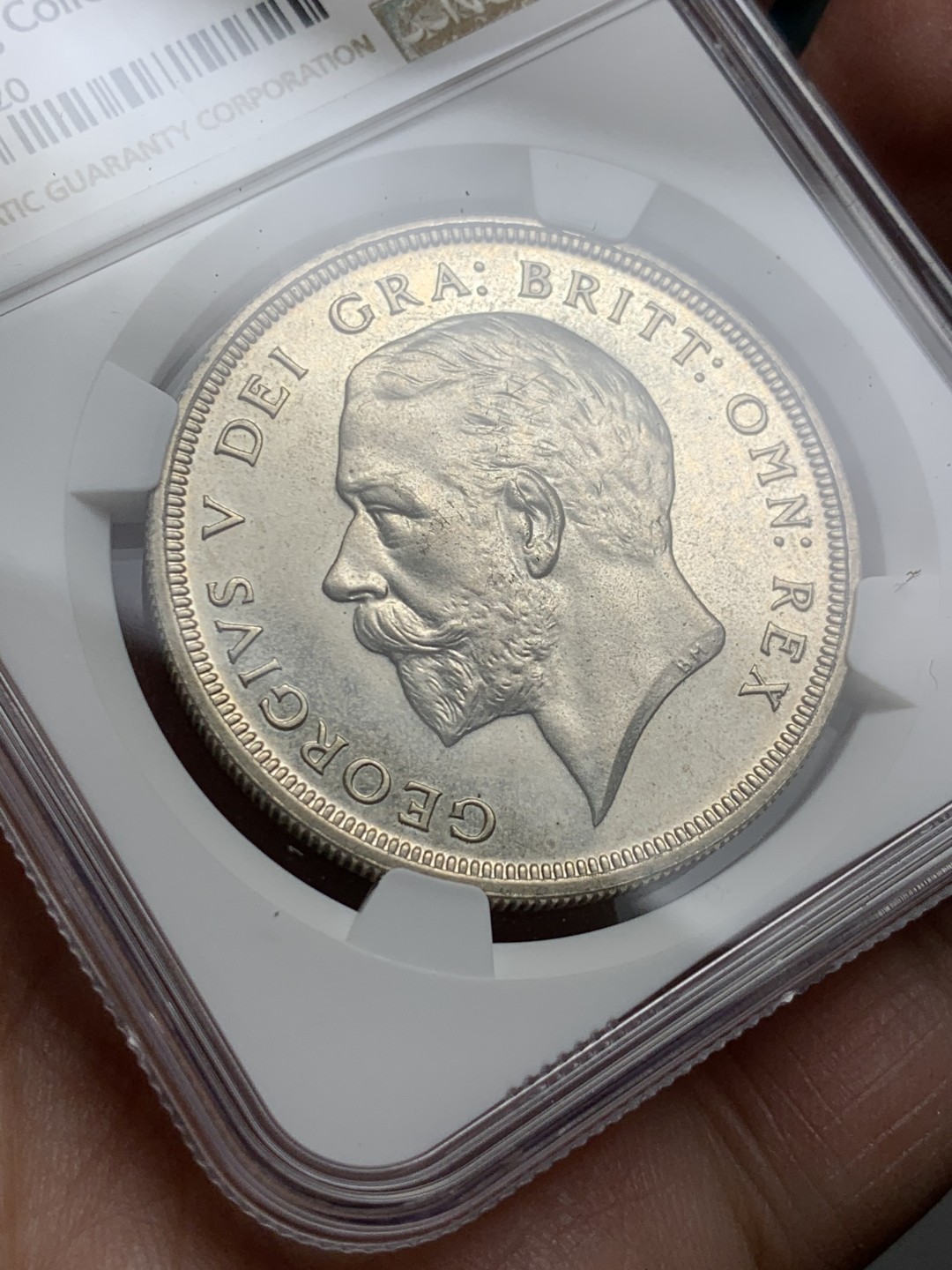 《竞宝斋》第143场-周日，周一 2场 (全场包邮) NGC PR64 英国1927乔治五世花冠克朗 名家旧藏