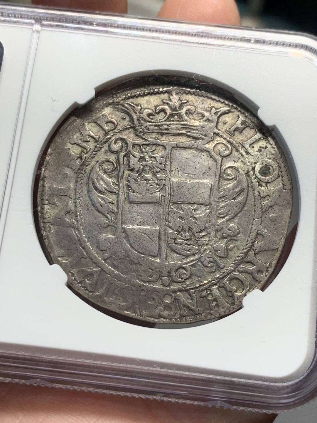 《竞宝斋》第143场-周日，周一 2场 (全场包邮) NGC-XF 德国1637年 双头鹰 28S 大银币 少见品种