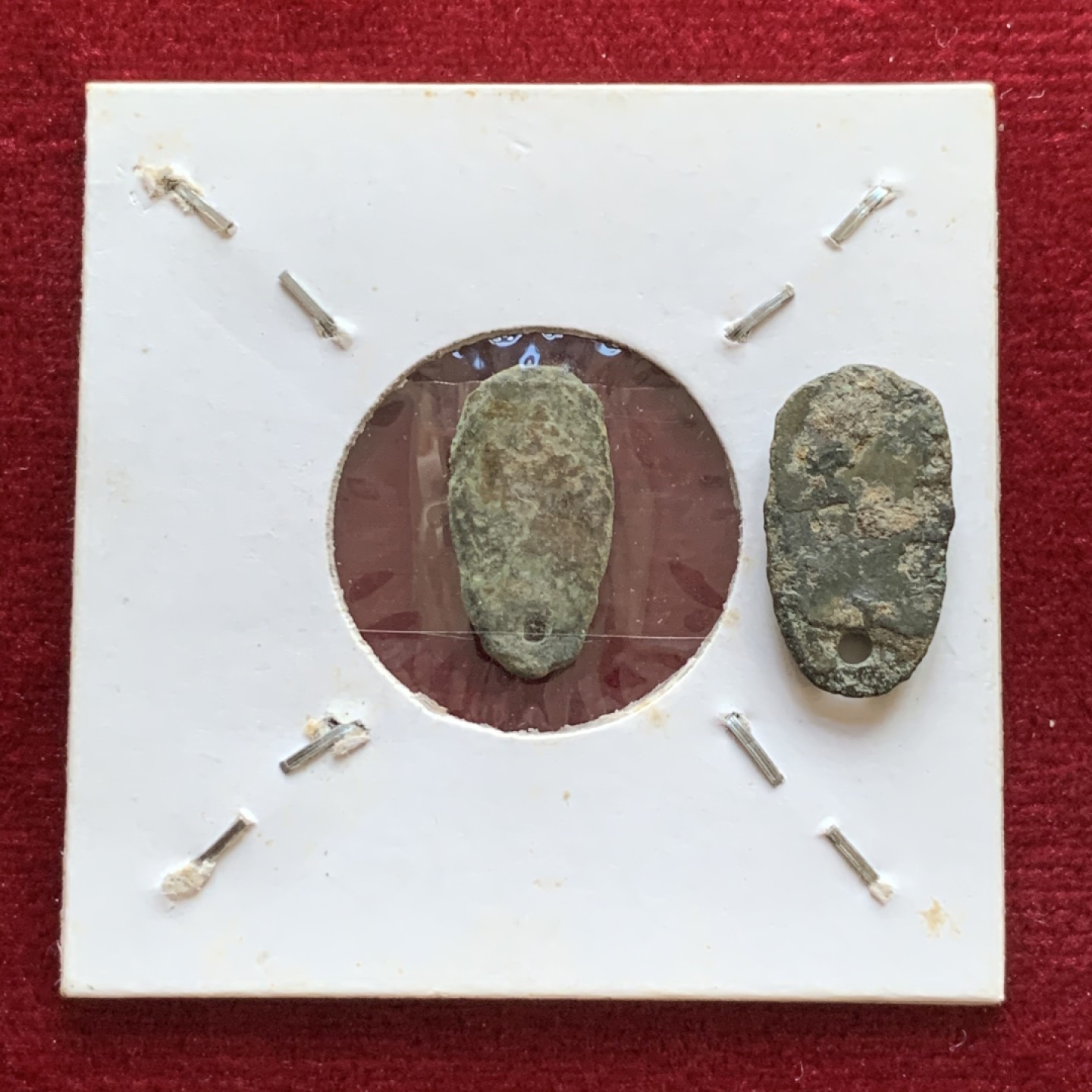 《竞宝斋》第143场-周日，周一 2场 (全场包邮) 战国 楚国 鬼脸钱 各十二朱透穿版一对2枚