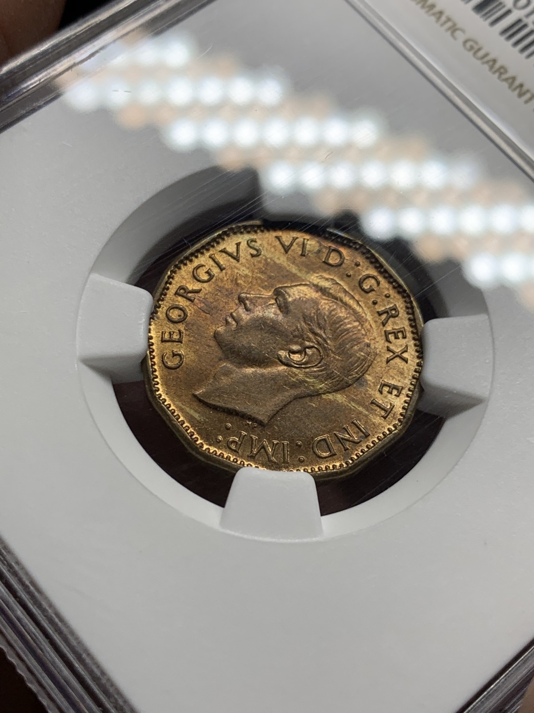 《竞宝斋》第143场-周日，周一 2场 (全场包邮) NGC MS63加拿大1943年铜币1分后面由于铜紧缺都改用铁币所以铜能保存下来的好的很少