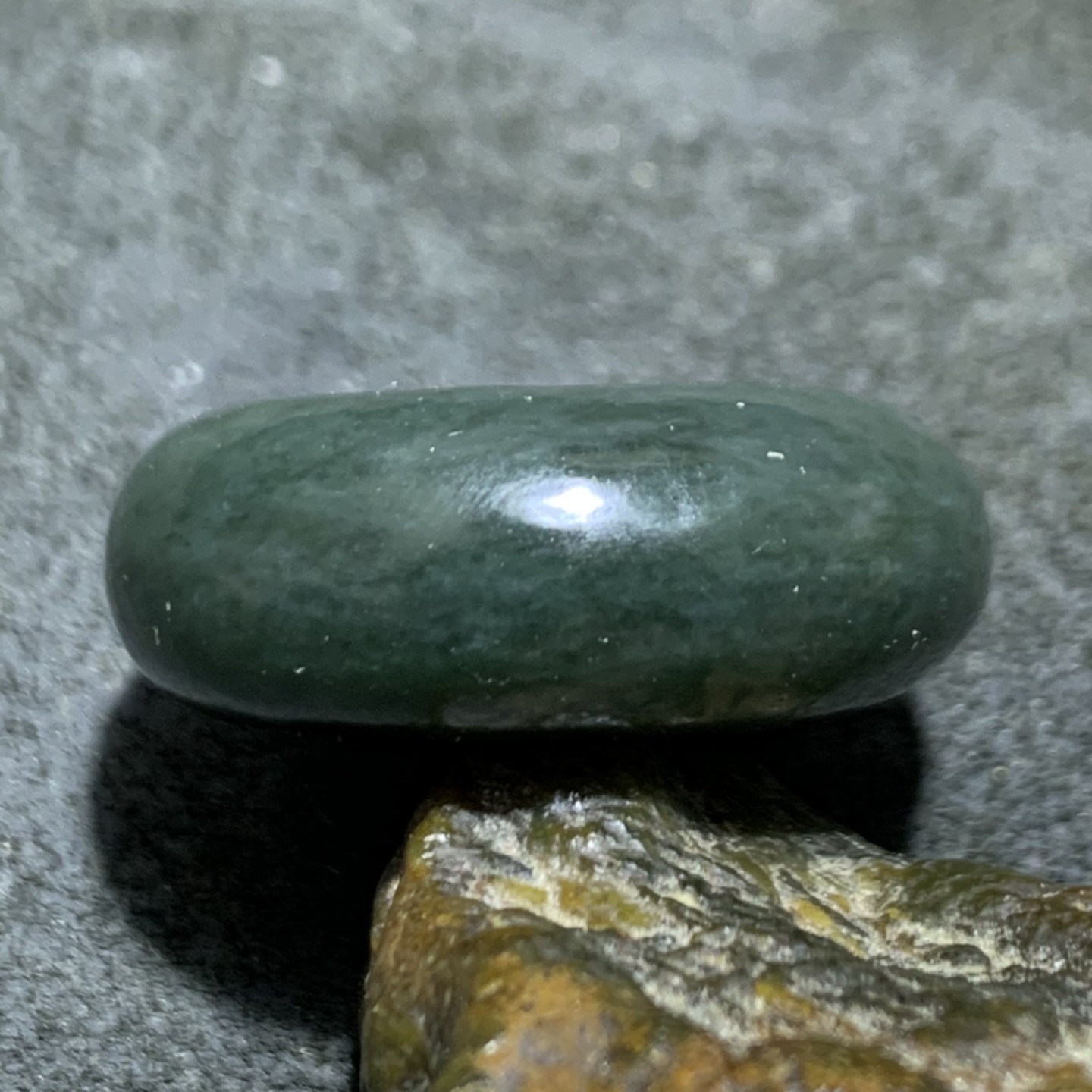 天然和田青玉面包圈平安扣一个