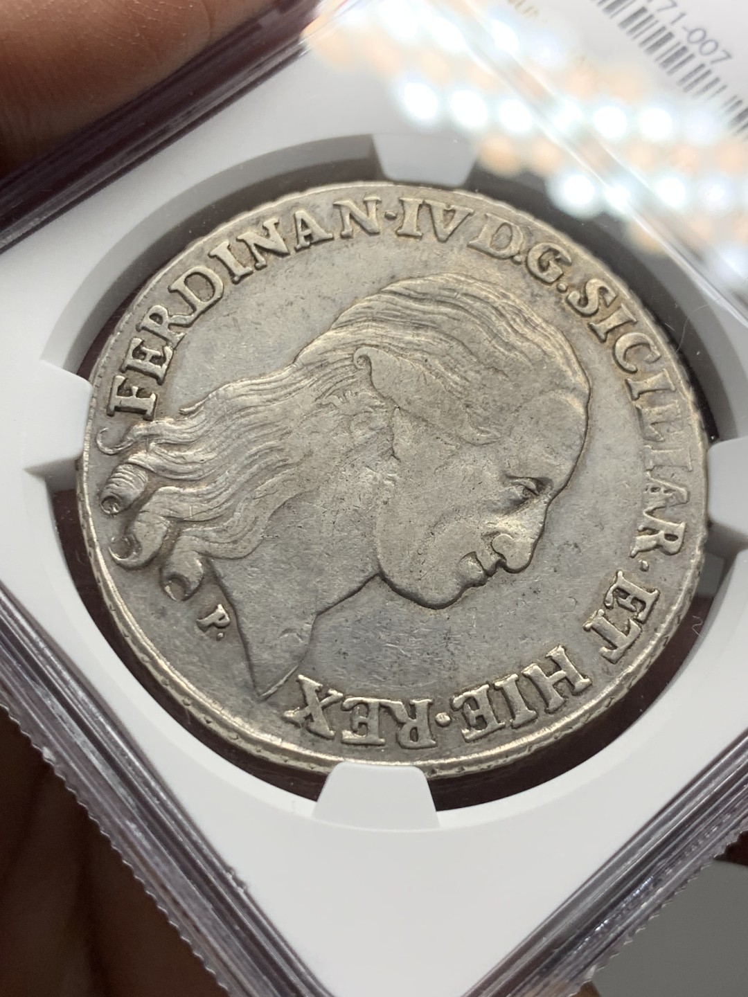 《竞宝斋》第143场-周日，周一 2场 (全场包邮) NGC XF45，1795年 意大利/波旁-那不勒斯&西西里，120G大银币