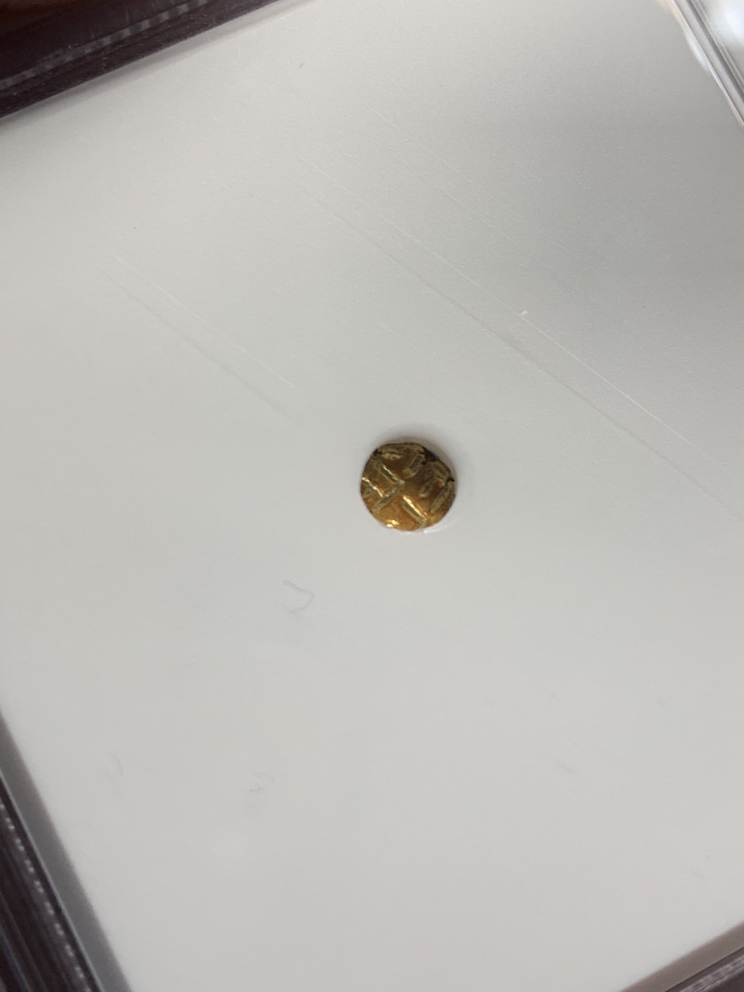 《竞宝斋》第143场-周日，周一 2场 (全场包邮) NGC-AU53 印度1820年 马拉塔帝国 1法兰金币 