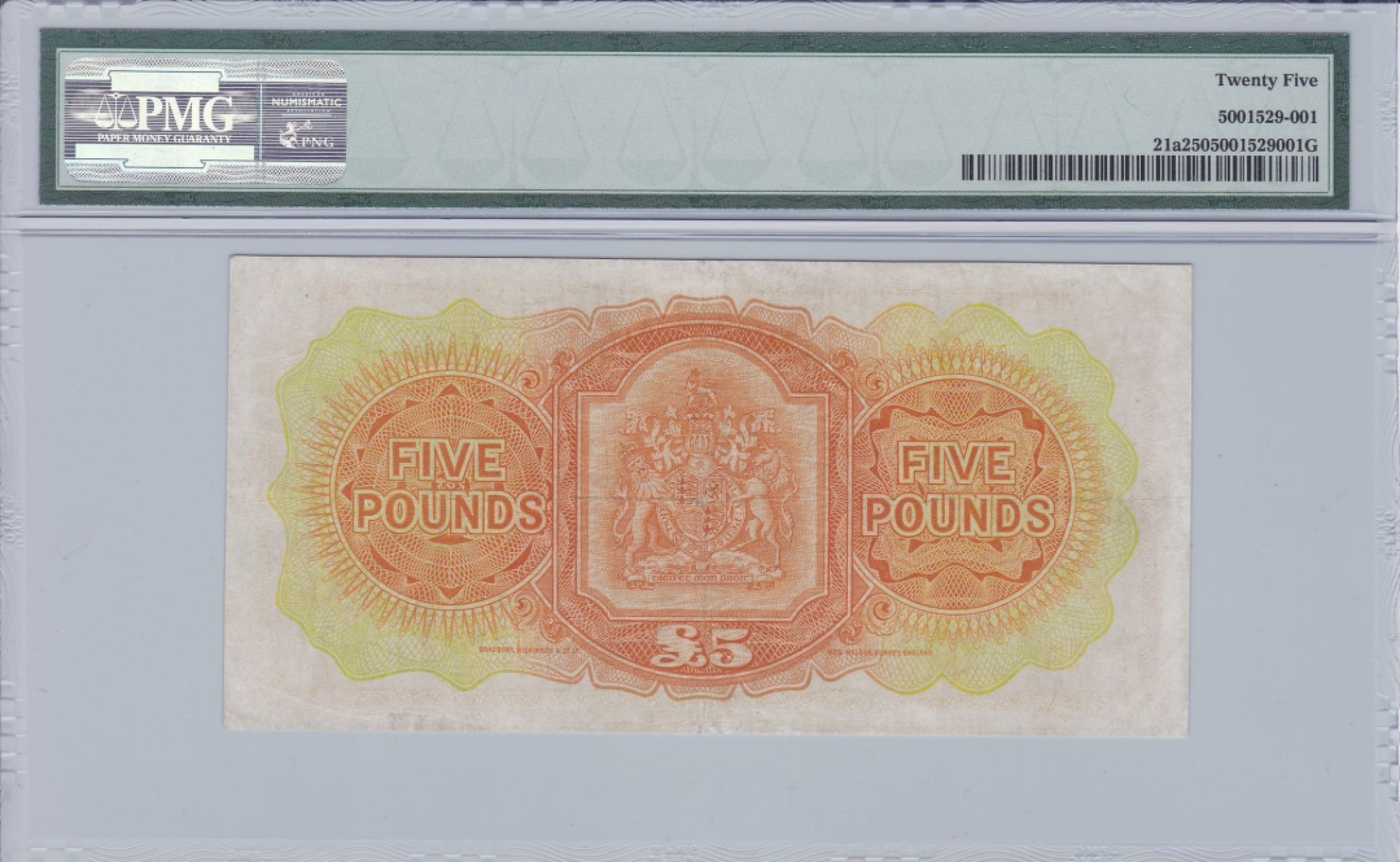 收藏联盟Quantum Auction 第240期拍卖 已更新 百慕大1952年5镑 PMG25 稀少高面值