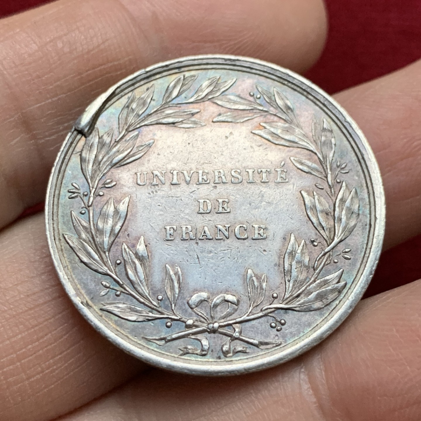 《竞宝斋》第143场-周日，周一 2场 (全场包邮) 法国 路易十八 戎装版 圆形 JETON 银质 这款戎装的非常少见 18.1g 32.6mm （边缘为留银）