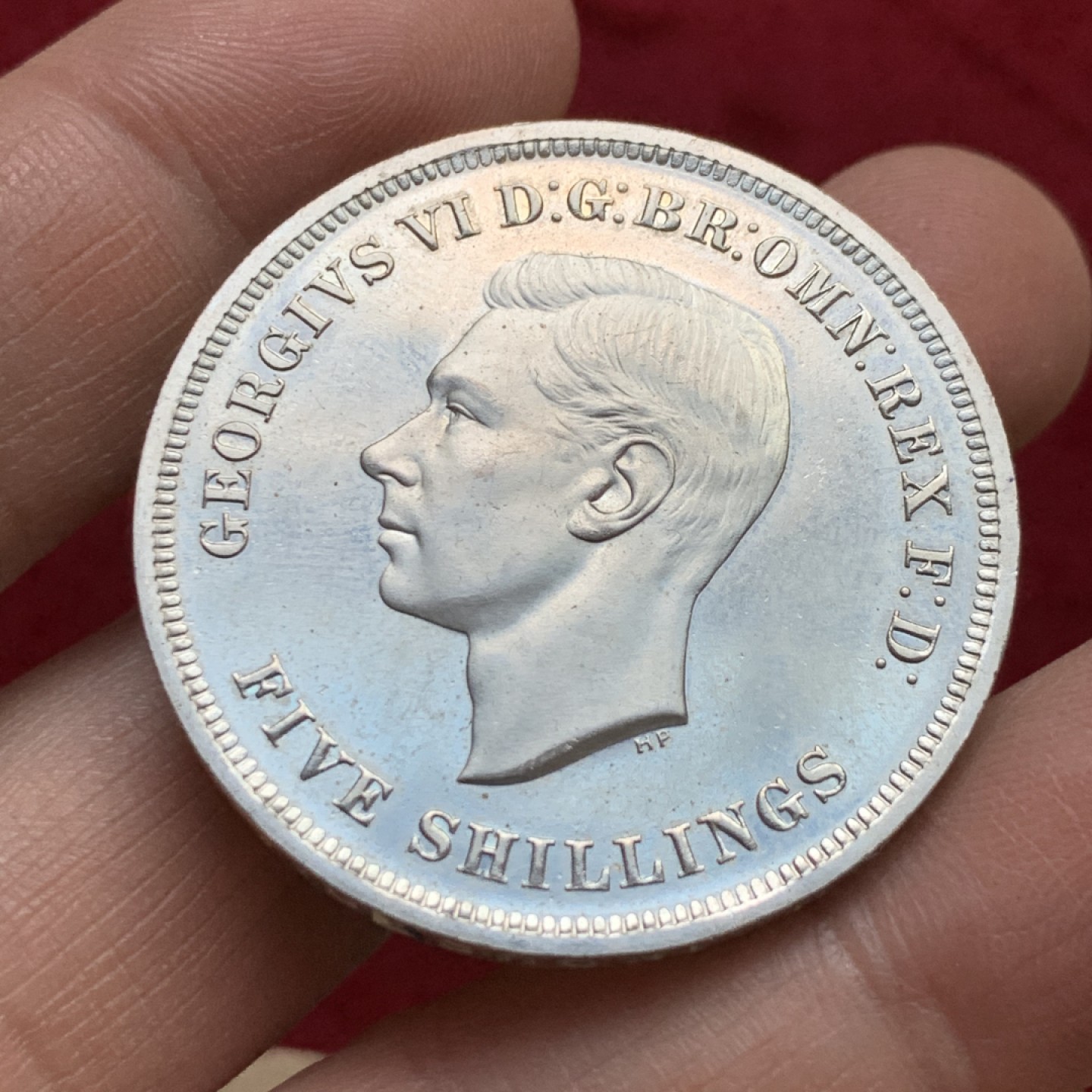 《竞宝斋》第143场-周日，周一 2场 (全场包邮) 英国 1951年 乔治六世 最后的马剑 克朗镍马剑 带红盒