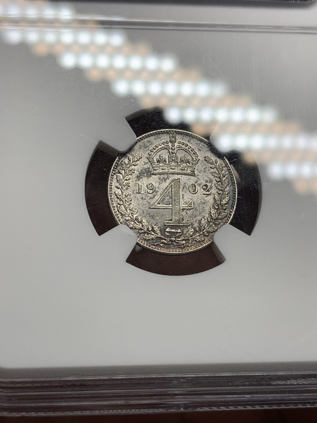 《竞宝斋》第143场-周日，周一 2场 (全场包邮) NGC-RF61-62MATTE 英国 1902年 爱德华七世濯足节 1P-4P全套四枚 状态很好低评