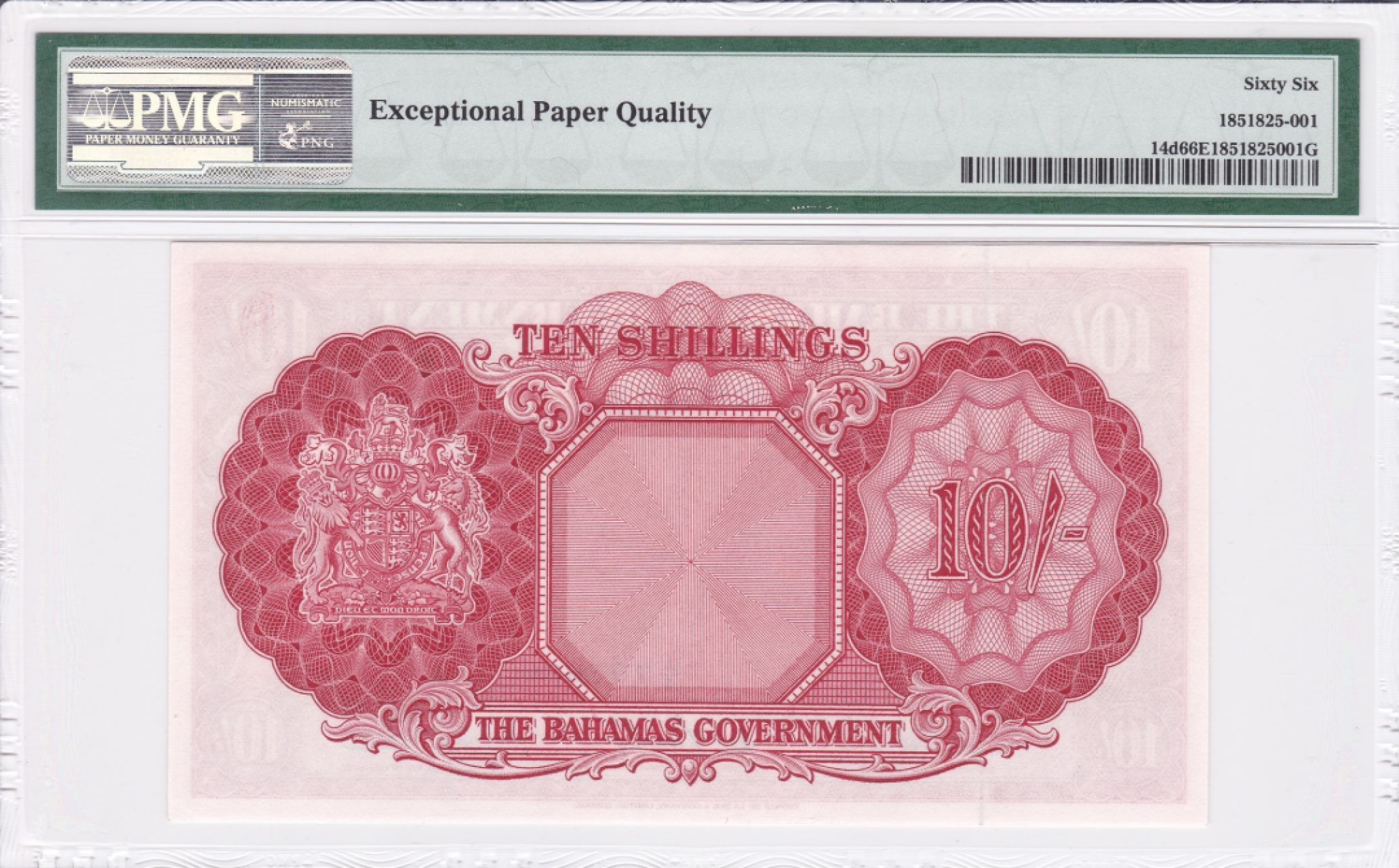 收藏联盟Quantum Auction 第240期拍卖 已更新 巴哈马1963年10先令 PMG66 稀少