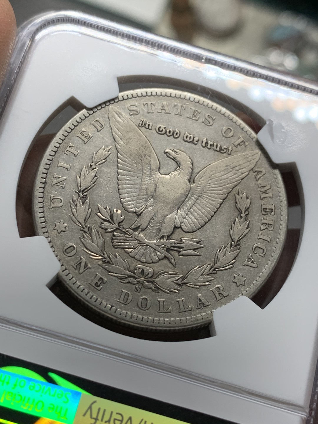 《竞宝斋》第143场-周日，周一 2场 (全场包邮) NGC-VF30 1904年S版美国摩根1美元银币，少见版别，N指导价110美元