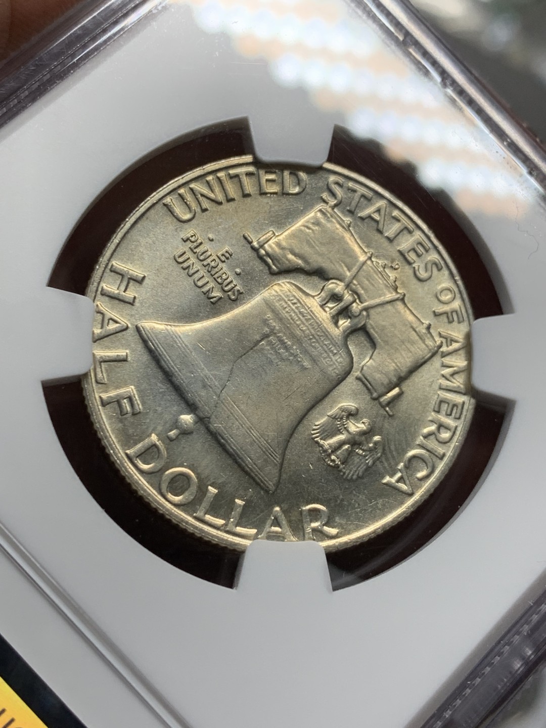 《竞宝斋》第143场-周日，周一 2场 (全场包邮) NGC-MS61 美国1959年 半圆银币 原光好品