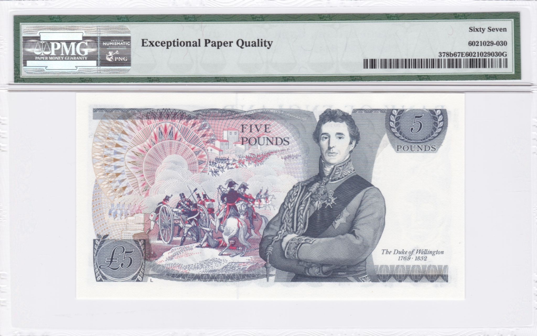收藏联盟Quantum Auction 第240期拍卖 已更新 英国1973-80年5镑 PMG67 威灵顿公爵