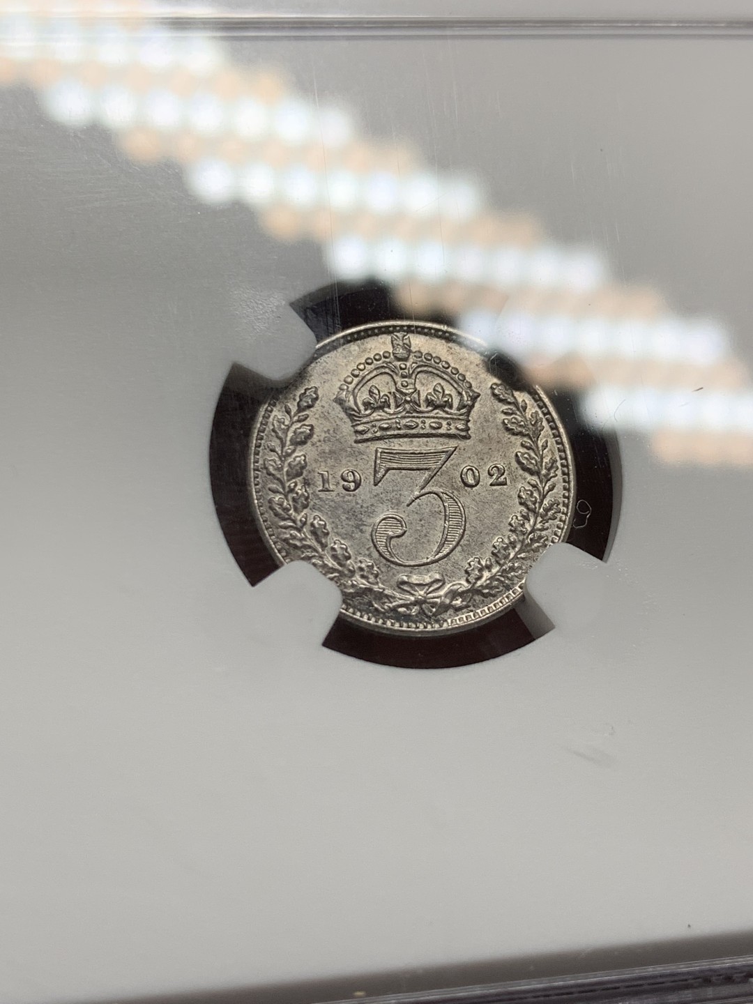 《竞宝斋》第143场-周日，周一 2场 (全场包邮) NGC-RF61-62MATTE 英国 1902年 爱德华七世濯足节 1P-4P全套四枚 状态很好低评