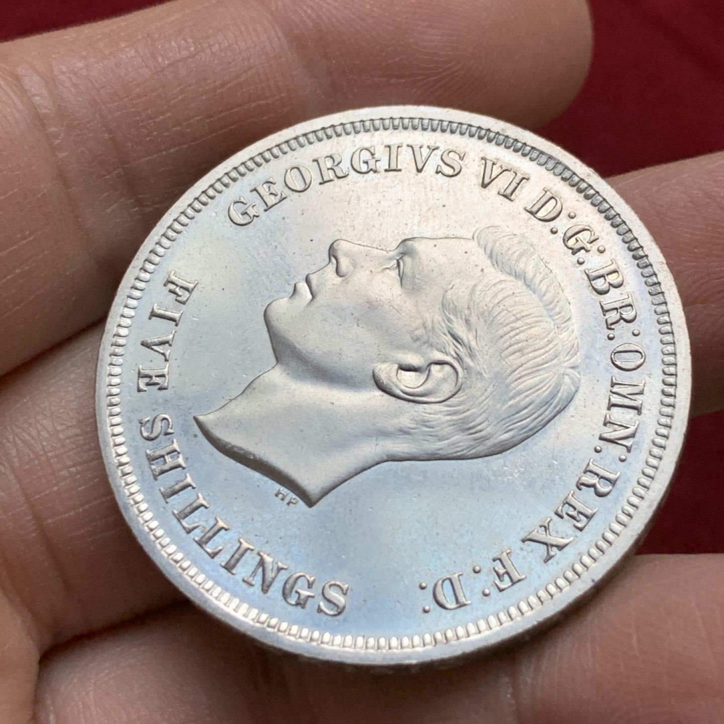 《竞宝斋》第143场-周日，周一 2场 (全场包邮) 英国 1951年 乔治六世 最后的马剑 克朗镍马剑 带红盒