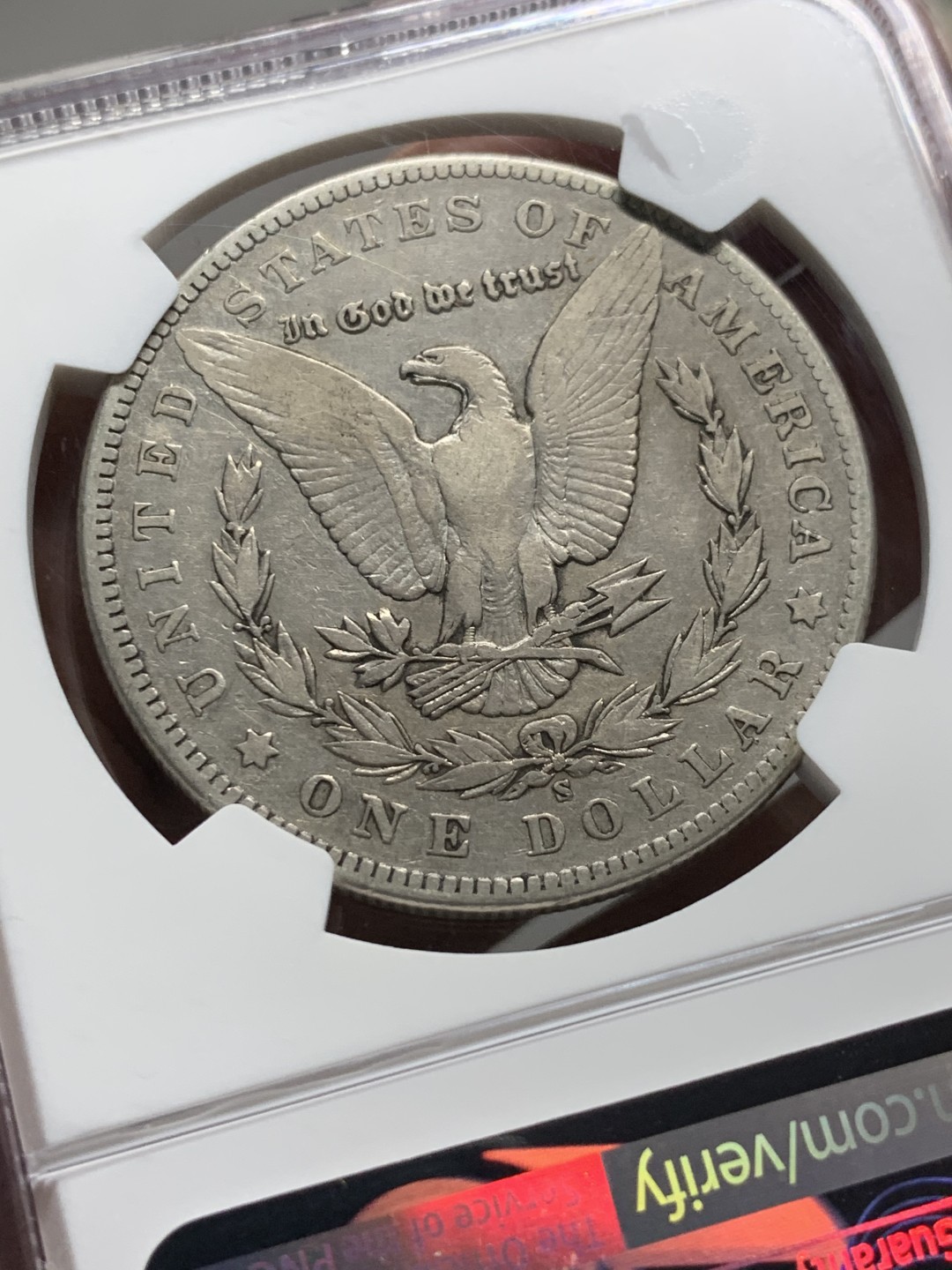 《竞宝斋》第143场-周日，周一 2场 (全场包邮) NGC-VF30 1904年S版美国摩根1美元银币，少见版别，N指导价110美元