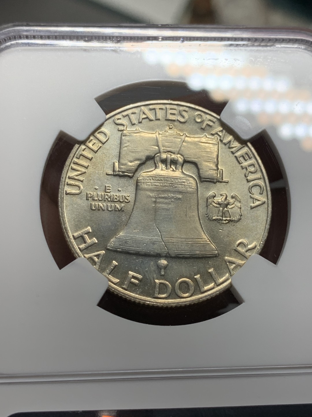 《竞宝斋》第143场-周日，周一 2场 (全场包邮) NGC-MS61 美国1959年 半圆银币 原光好品