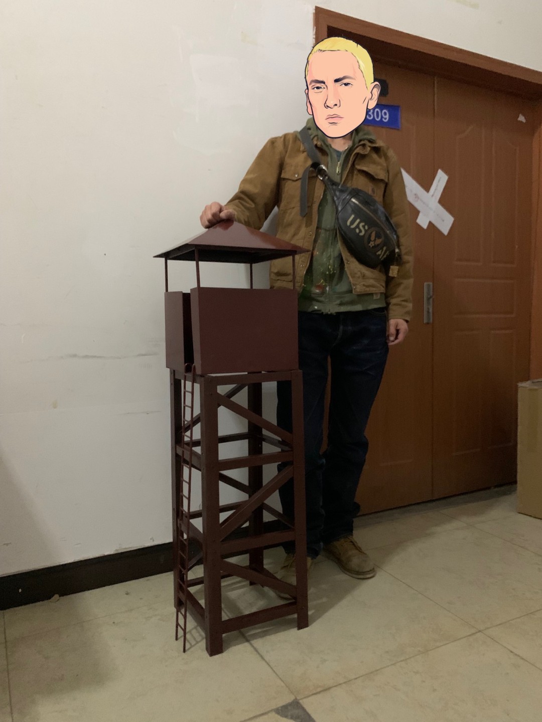 零元拍：1/6 全金属 岗楼，体积重量都比较大。