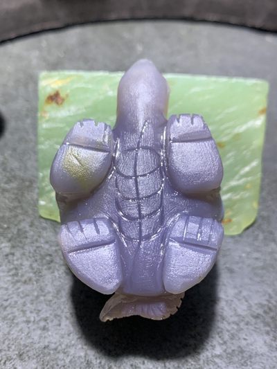 精美冰透紫晶高玉化玛瑙雕刻聚财灵龟(把件）摆件一个 精美冰透紫晶高玉化玛瑙雕刻聚财灵龟(把件）摆件一个
