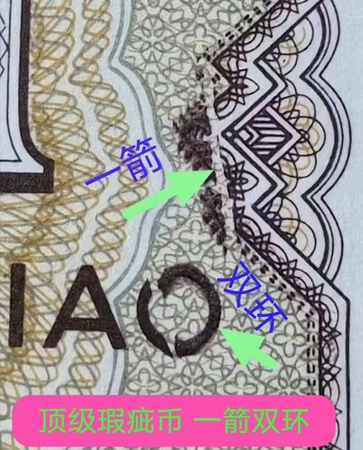 罕见顶级漏印瑕疵币“一箭双环”10张
