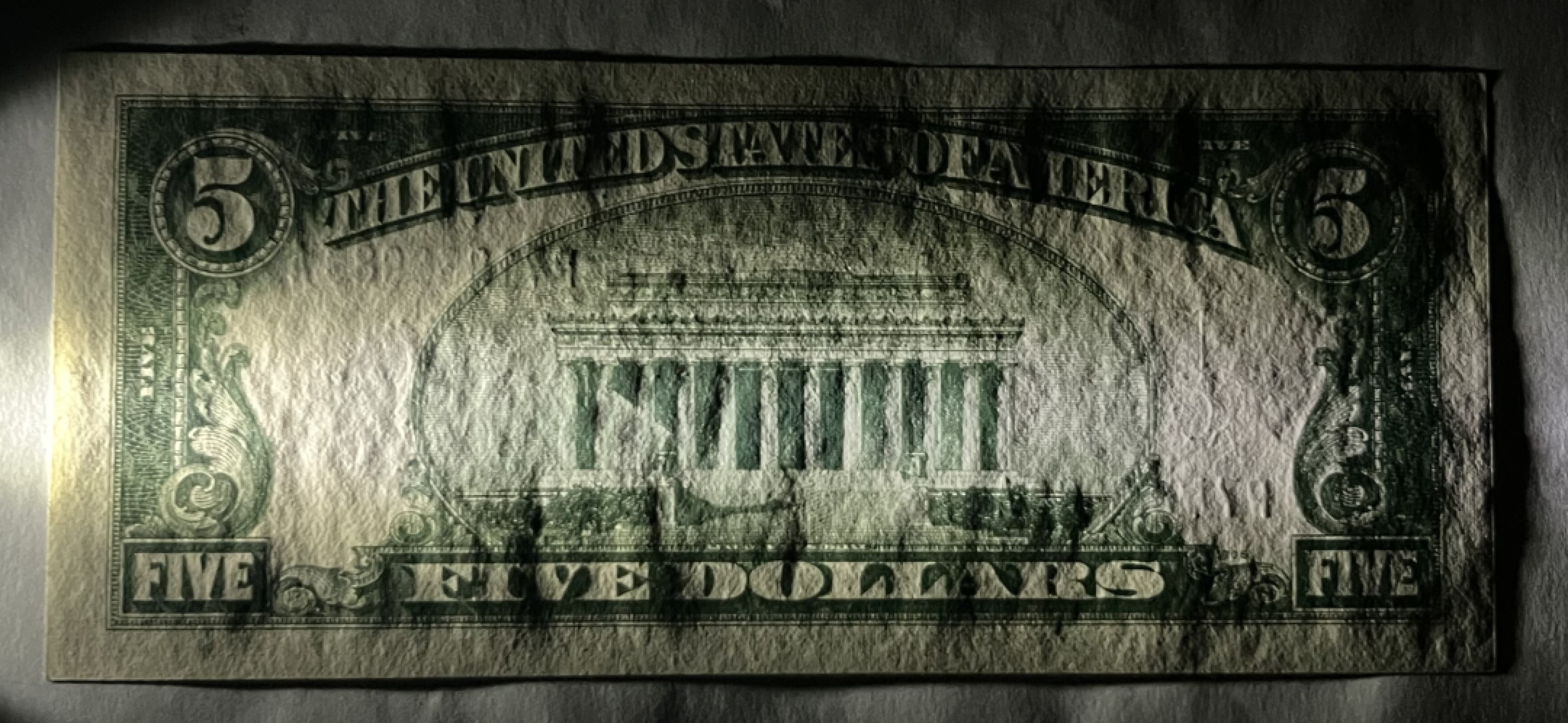 Chase Auction 第19期 - - 外钞、民国钞和人民币混合场！ 1934C版 5美元 银币券 全新UNC 号码无4 稀少版本