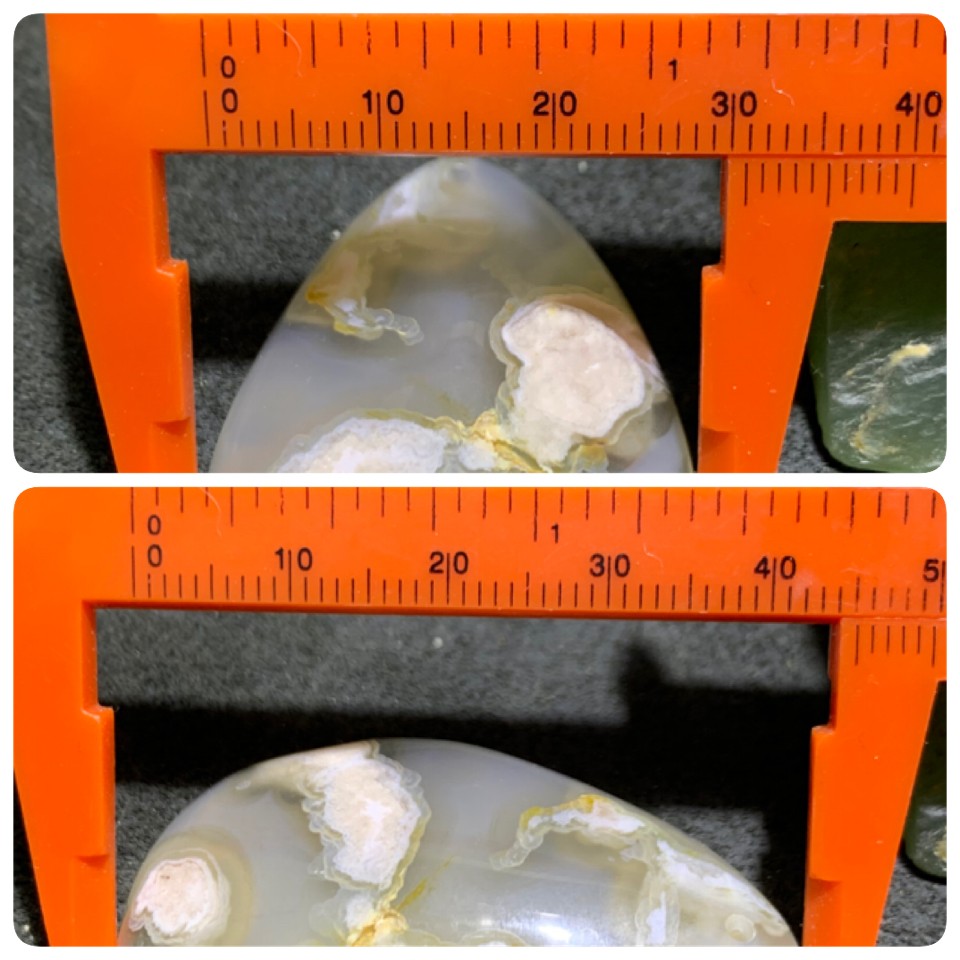 高玉化樱花玛瑙水滴型吊坠一个，