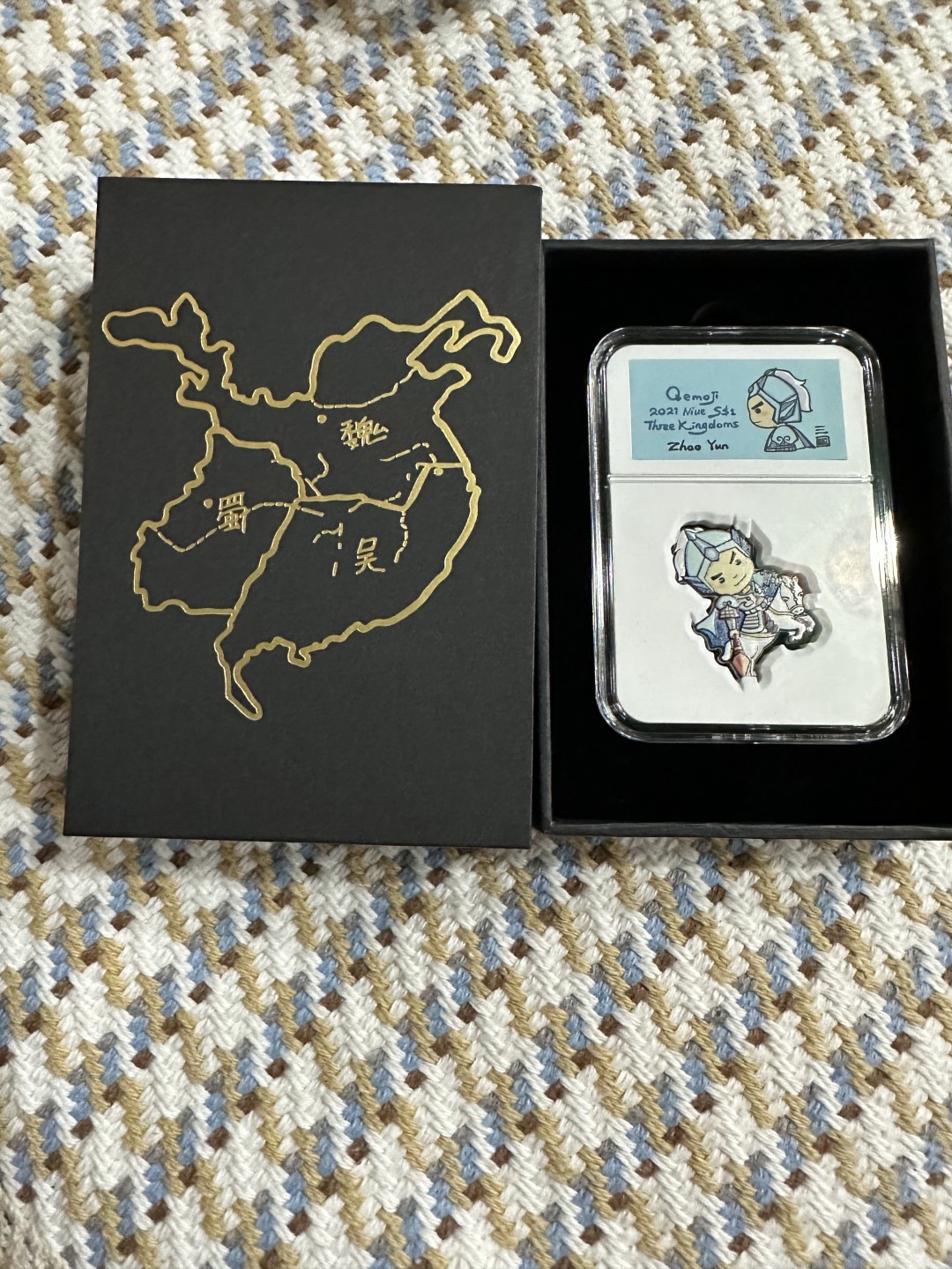 CSIS-GREAT评级精品钱币拍卖第一百八十六期 纽埃 赵云纪念币 带盒证