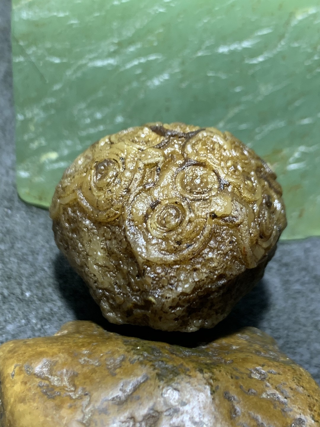 放福利，精美天然罕见戈壁高玉化眼石原石一颗！