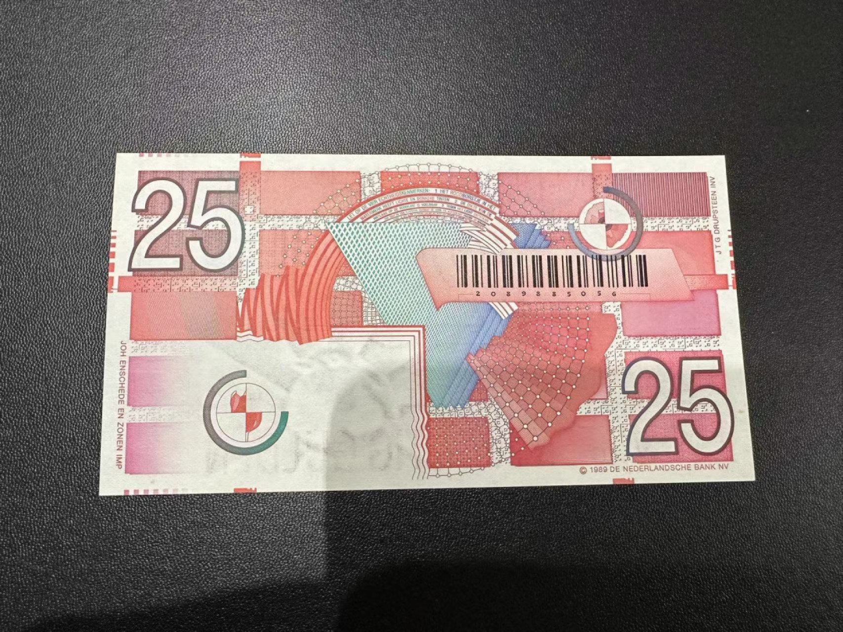 《外钞收藏家》第二百五十一期 1989年荷兰齿轮版25盾 全新UNC