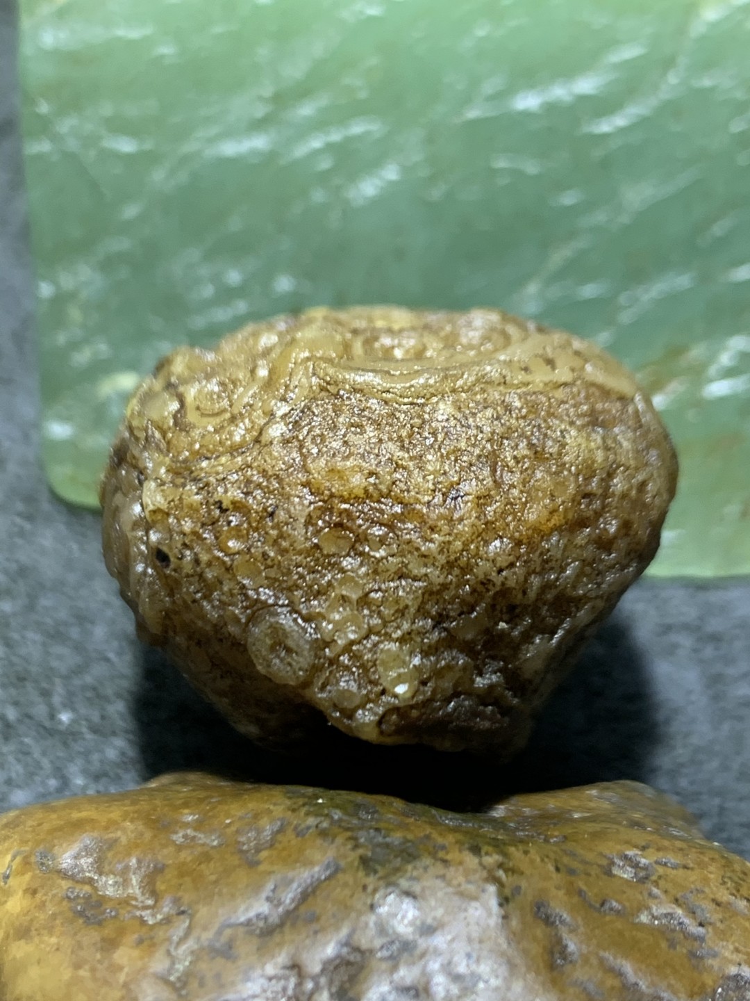 放福利，精美天然罕见戈壁高玉化眼石原石一颗！