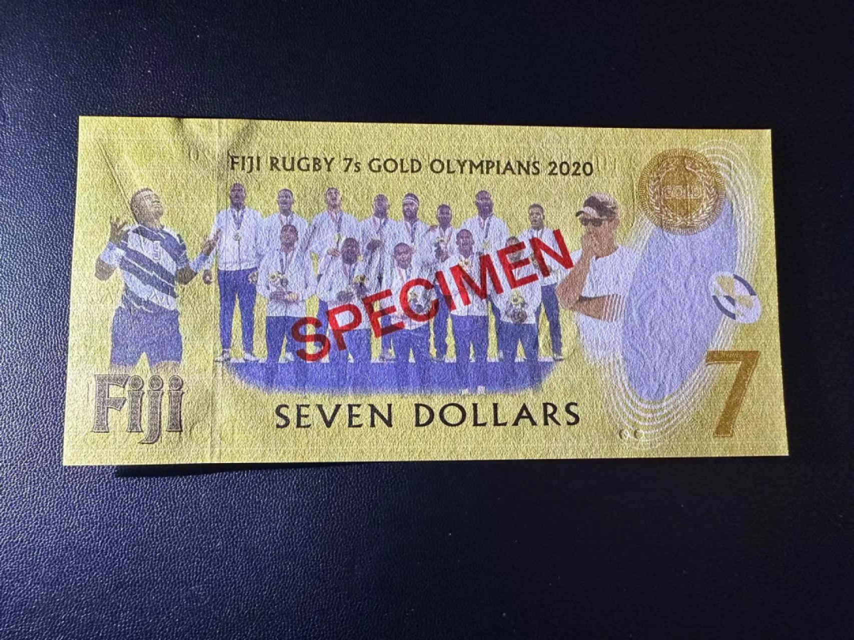 《外钞收藏家》第二百五十一期 2020年斐济奥运会纪念钞 样钞 全新UNC