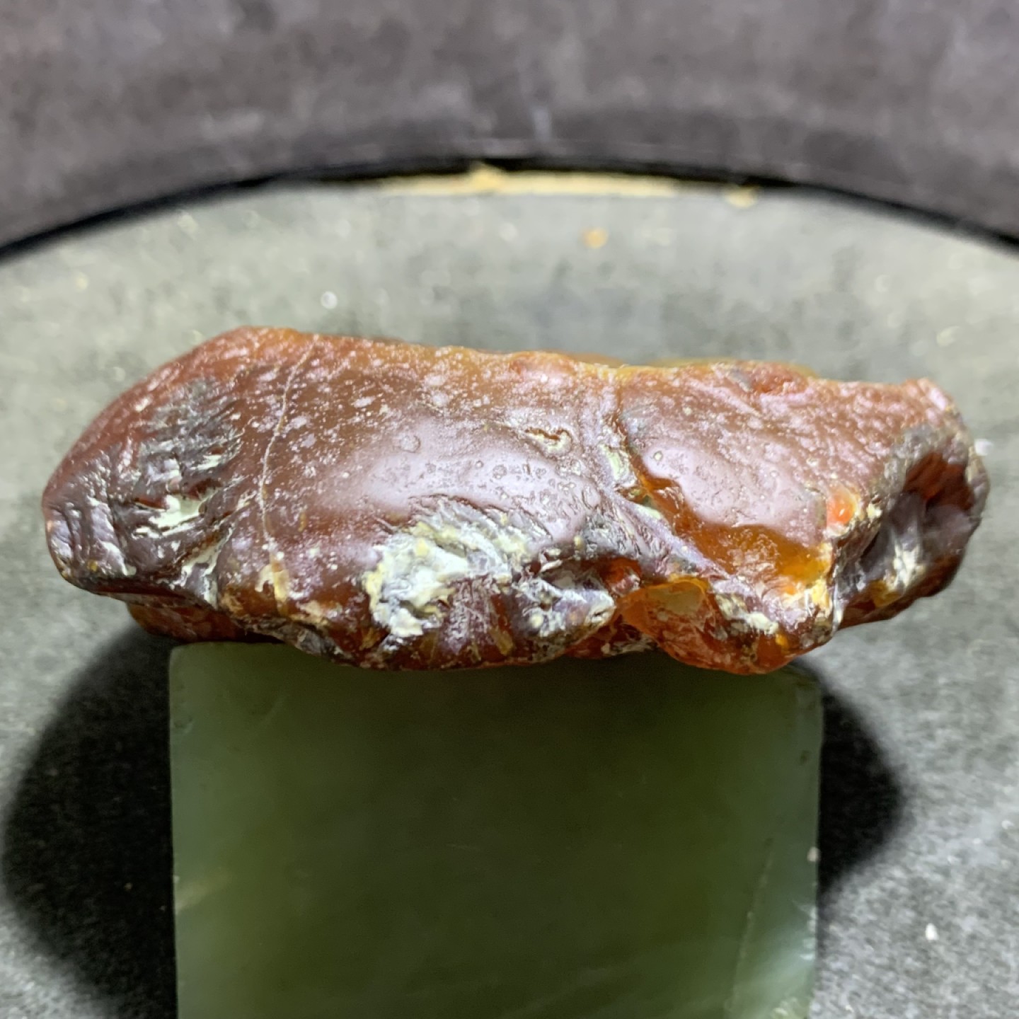 精美天然江料玛瑙原石雕刻弥勒佛摆件，把件一个