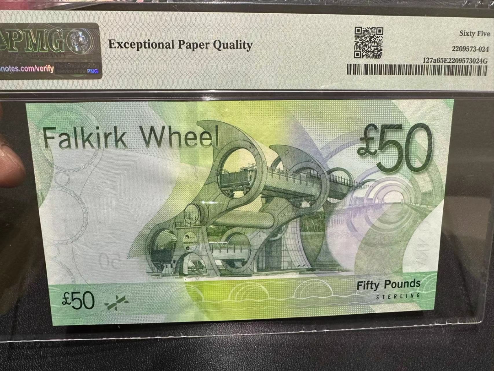 《外钞收藏家》第二百五十一期 2007年苏格兰50镑 AA首发冠 327号 PMG65