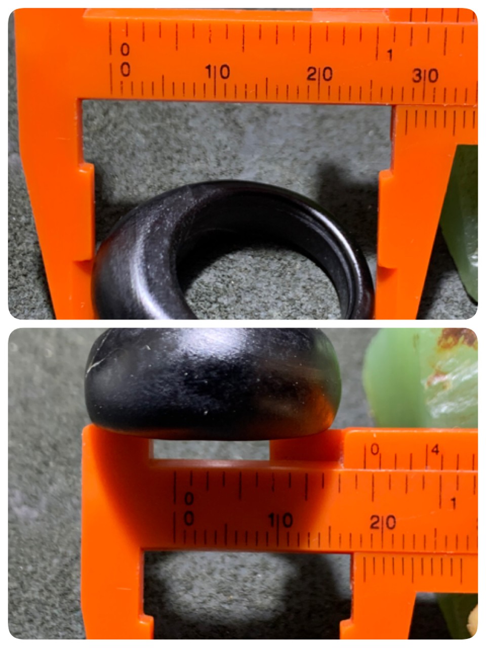 通货风化纹玛瑙戒指两个，