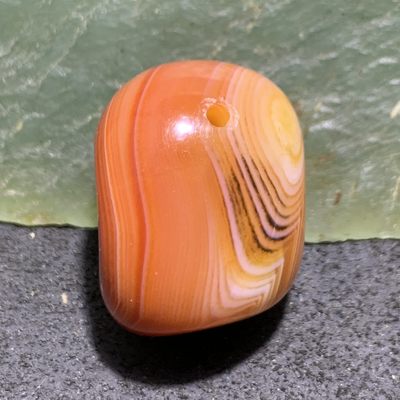 放福利！精美缠丝玛瑙原石吊坠一块 - 放福利！精美缠丝玛瑙原石吊坠一块