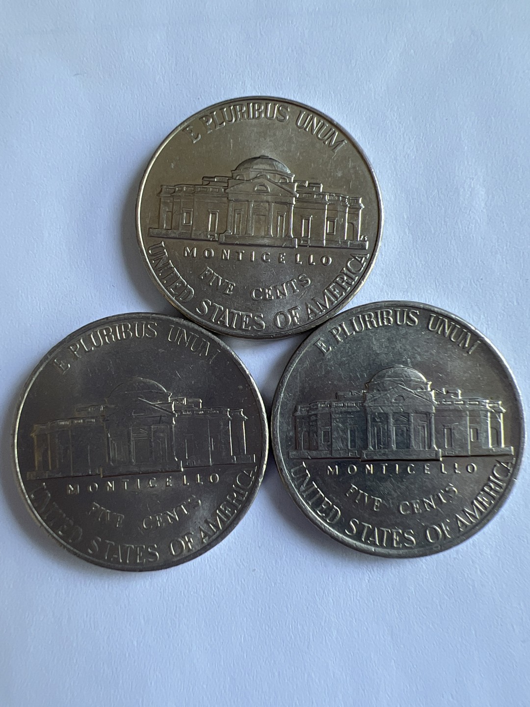 泡泡堂微拍第八十七幕硬币捡漏可累计专场👿👿，累计满二十元包邮，接受代拍业务 五美分三枚不同年份